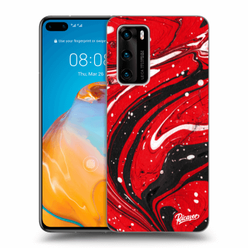 Maskica za Huawei P40 - Red black