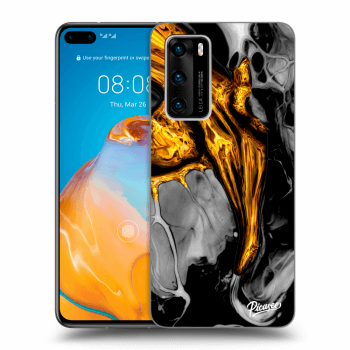 Maskica za Huawei P40 - Black Gold