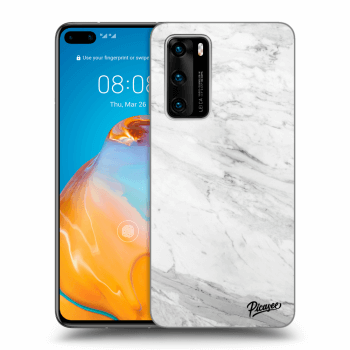 Maskica za Huawei P40 - White marble