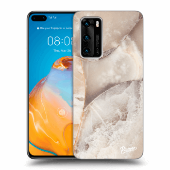 Maskica za Huawei P40 - Cream marble