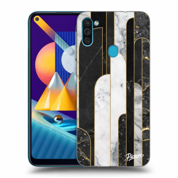 Maskica za Samsung Galaxy M11 - Black & White tile