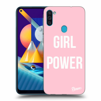 Picasee silikonska prozirna maskica za Samsung Galaxy M11 - Girl power