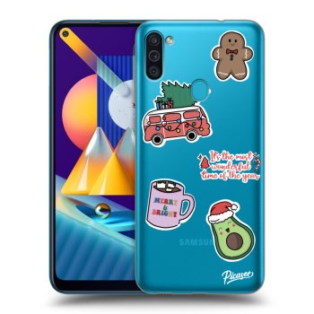 Maskica za Samsung Galaxy M11 - Christmas Stickers