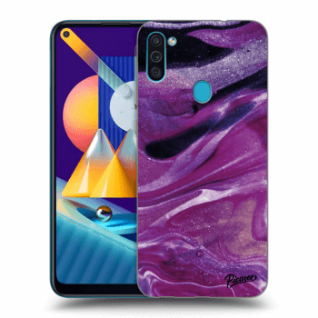 Maskica za Samsung Galaxy M11 - Purple glitter