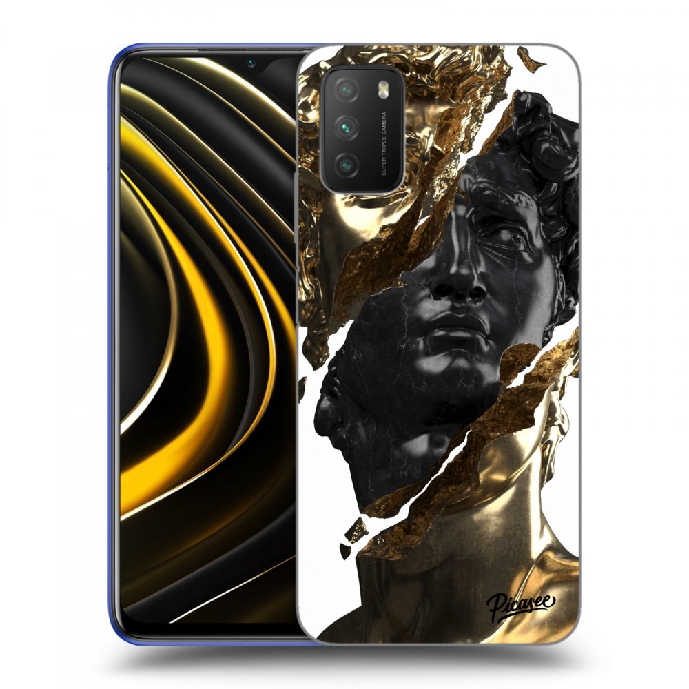 Picasee ULTIMATE CASE za Xiaomi Poco M3 - Gold - Black