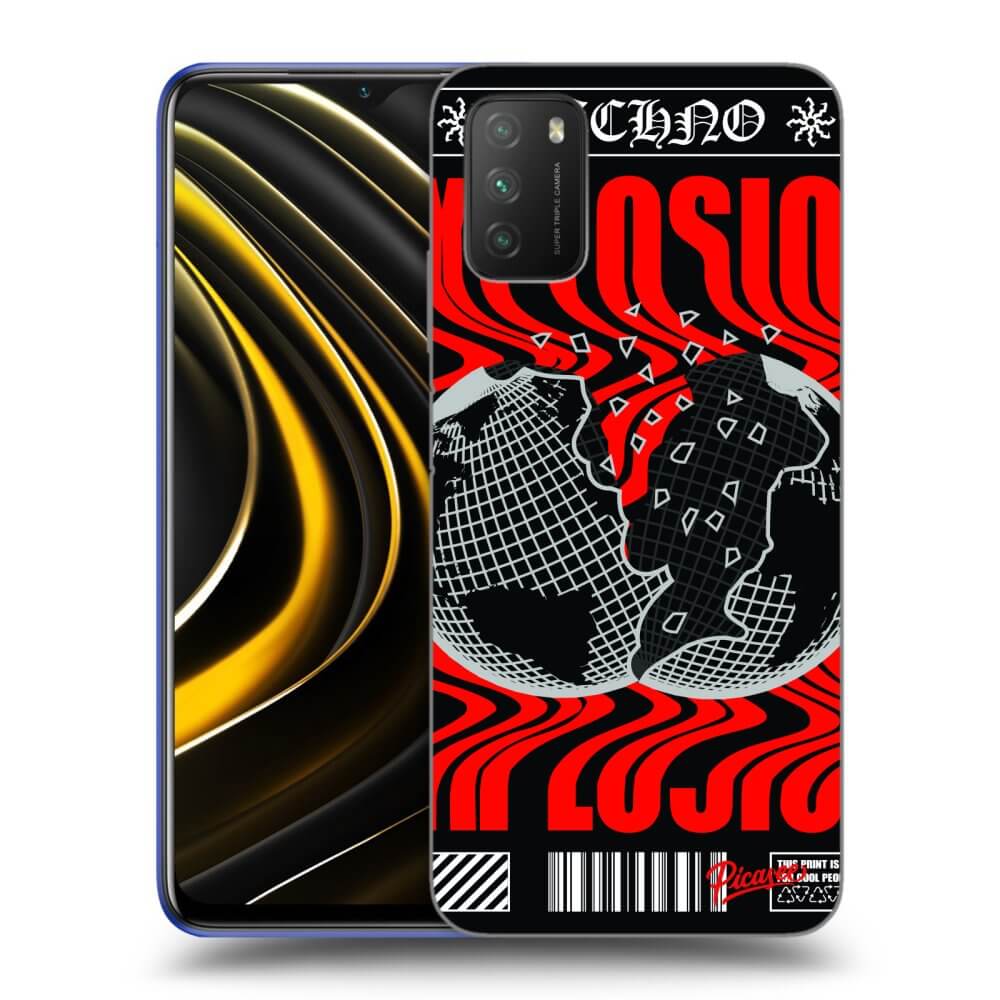 Picasee crna silikonska maskica za Xiaomi Poco M3 - EXPLOSION