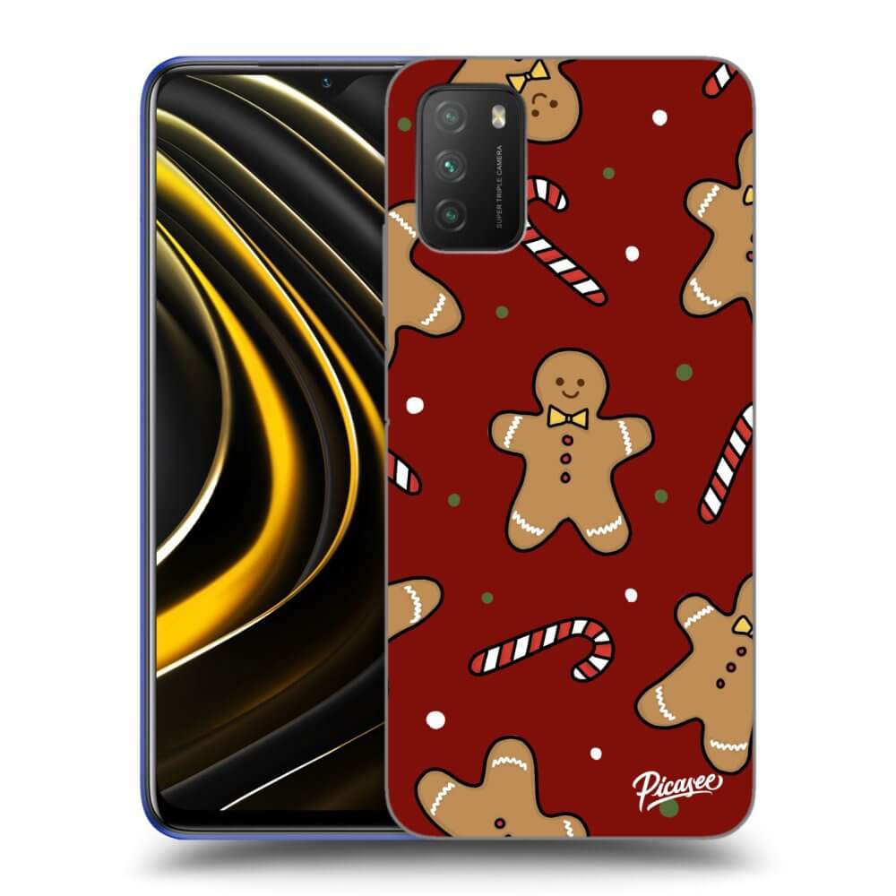 Picasee crna silikonska maskica za Xiaomi Poco M3 - Gingerbread 2