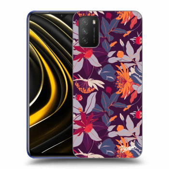Maskica za Xiaomi Poco M3 - Purple Leaf