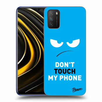 Maskica za Xiaomi Poco M3 - Angry Eyes - Blue