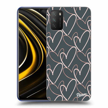 Picasee silikonska prozirna maskica za Xiaomi Poco M3 - Lots of love