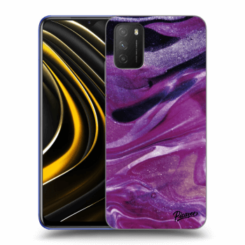 Maskica za Xiaomi Poco M3 - Purple glitter