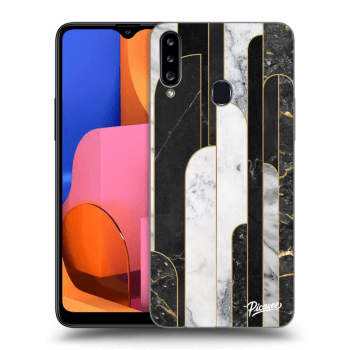 Maskica za Samsung Galaxy A20s - Black & White tile