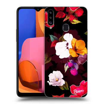 Maskica za Samsung Galaxy A20s - Flowers and Berries