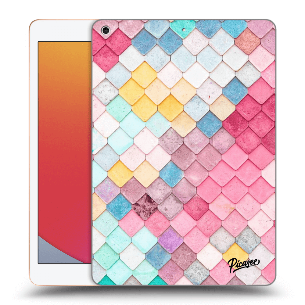 Picasee silikonska prozirna maskica za Apple iPad 10.2" 2020 (8. gen) - Colorful roof