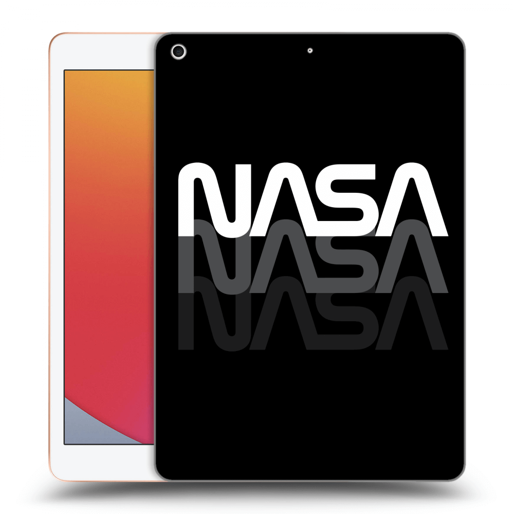 Picasee crna silikonska maskica za Apple iPad 10.2" 2020 (8. gen) - NASA Triple