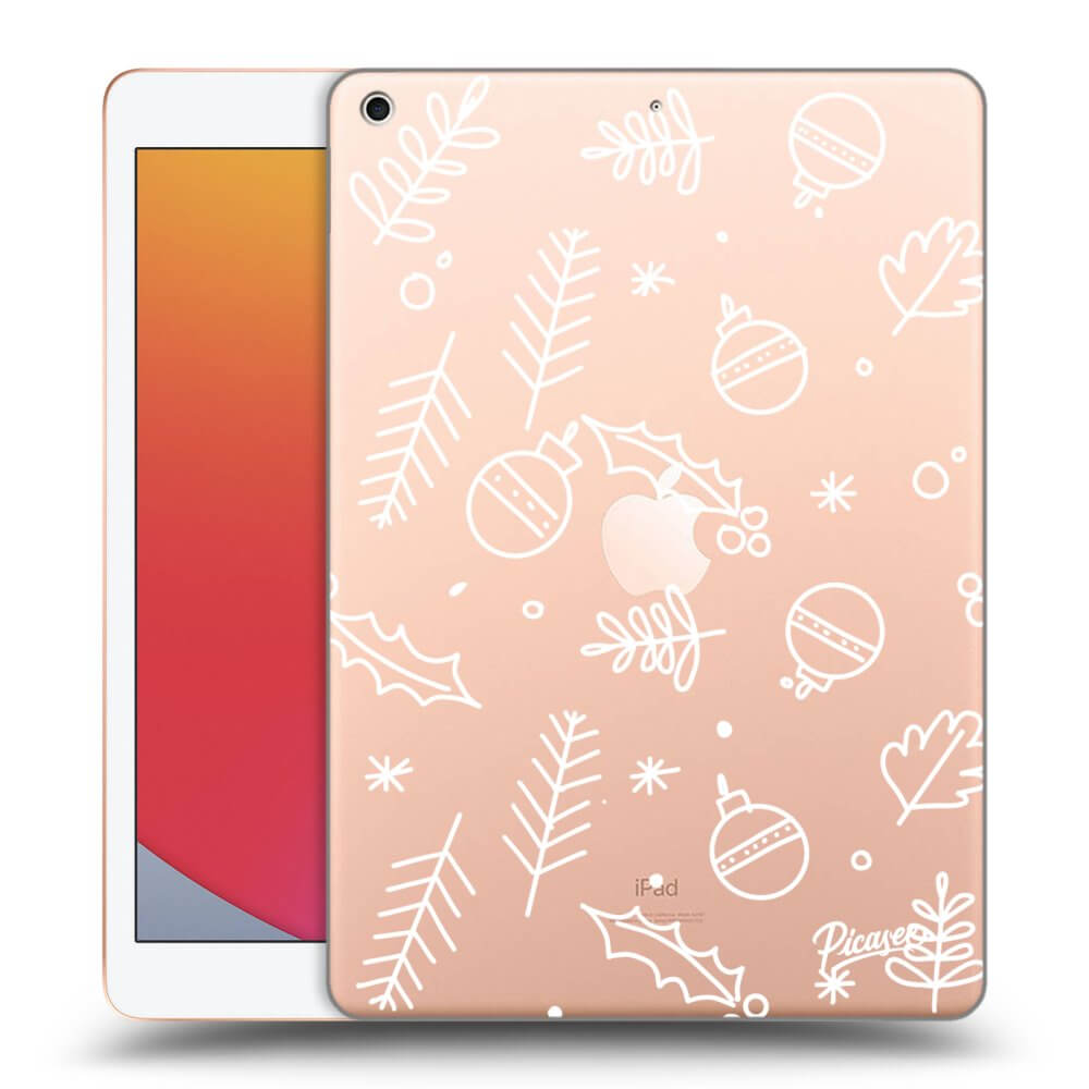 Picasee silikonska prozirna maskica za Apple iPad 10.2" 2020 (8. gen) - Mistletoe