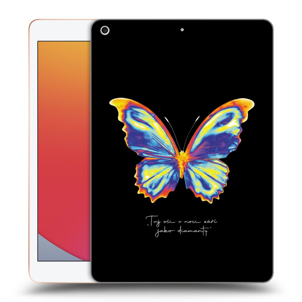 Picasee silikonska prozirna maskica za Apple iPad 10.2" 2020 (8. gen) - Diamanty Black