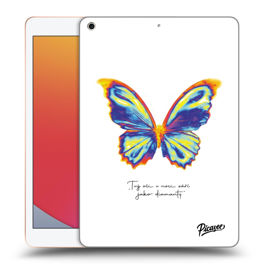 Picasee silikonska prozirna maskica za Apple iPad 10.2" 2020 (8. gen) - Diamanty White