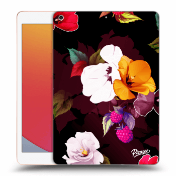 Picasee silikonska prozirna maskica za Apple iPad 10.2" 2020 (8. gen) - Flowers and Berries
