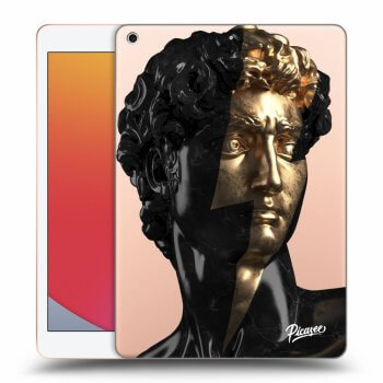 Picasee silikonska prozirna maskica za Apple iPad 10.2" 2020 (8. gen) - Wildfire - Black