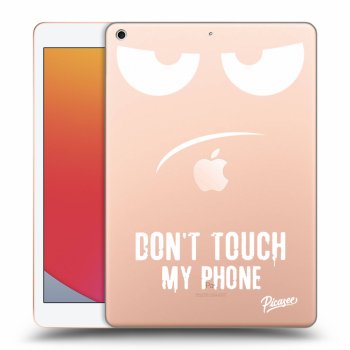 Picasee silikonska prozirna maskica za Apple iPad 10.2" 2020 (8. gen) - Don't Touch My Phone