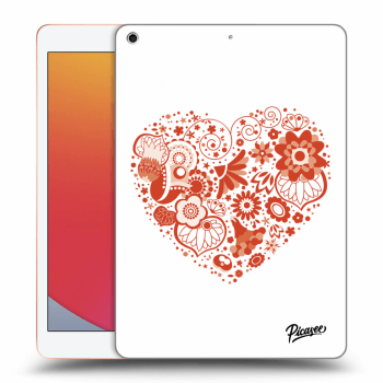 Picasee silikonska prozirna maskica za Apple iPad 10.2" 2020 (8. gen) - Big heart