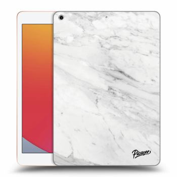 Picasee silikonska prozirna maskica za Apple iPad 10.2" 2020 (8. gen) - White marble