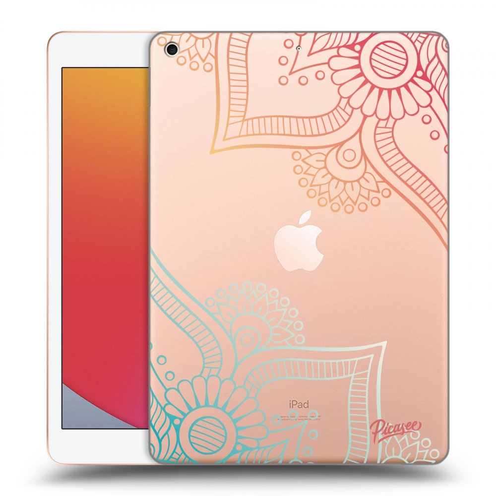 Picasee silikonska prozirna maskica za Apple iPad 10.2" 2020 (8. gen) - Flowers pattern