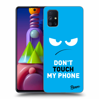 Maskica za Samsung Galaxy M51 M515F - Angry Eyes - Blue