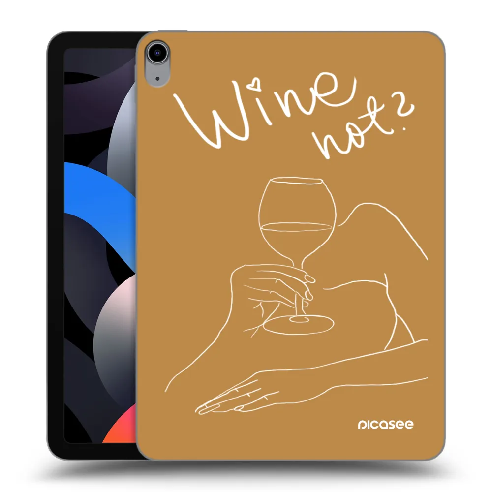 Picasee silikonska prozirna maskica za Apple iPad Air 4 10.9" 2020 - Wine not