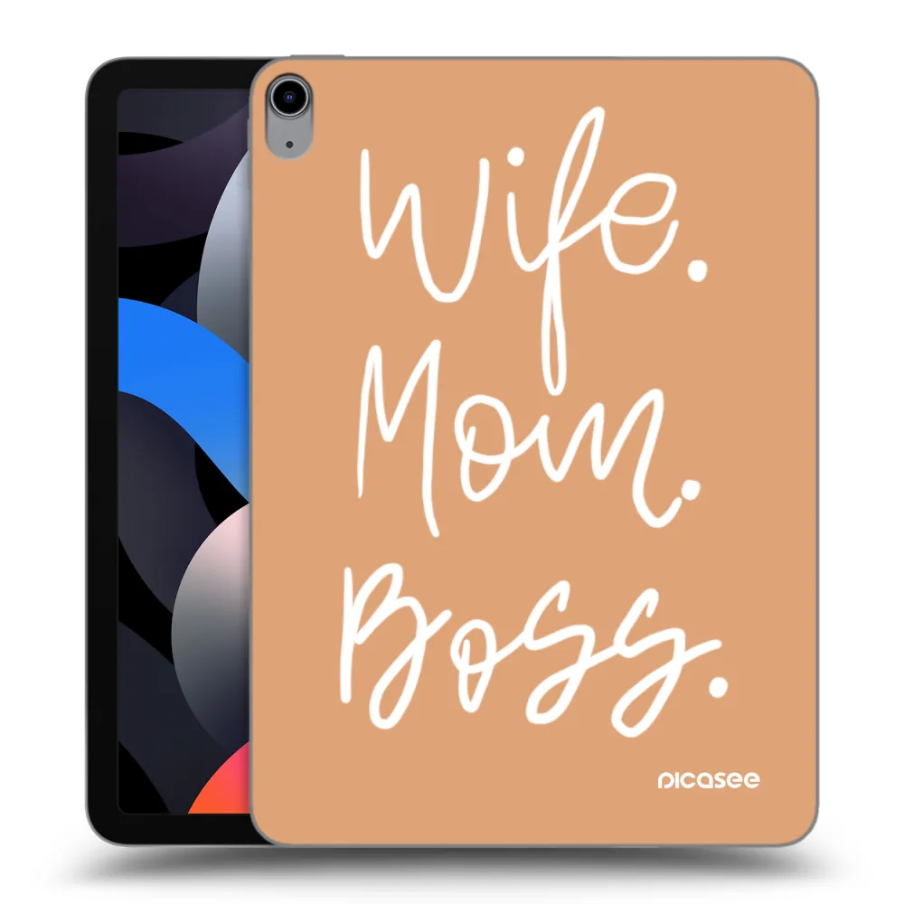 Picasee silikonska prozirna maskica za Apple iPad Air 4 10.9" 2020 - Boss Mama