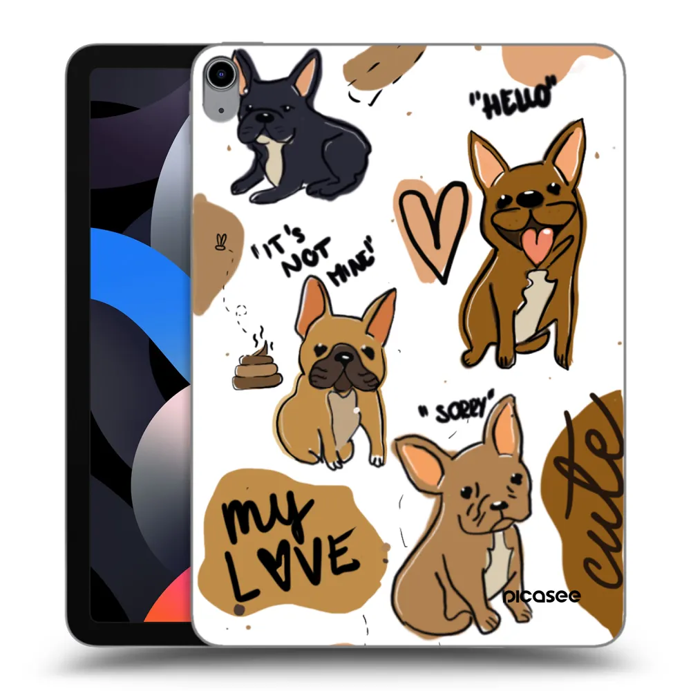 Picasee silikonska prozirna maskica za Apple iPad Air 4 10.9" 2020 - Frenchies