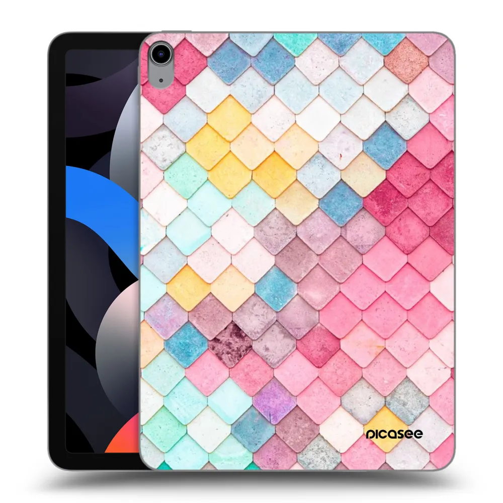Picasee silikonska prozirna maskica za Apple iPad Air 4 10.9" 2020 - Colorful roof