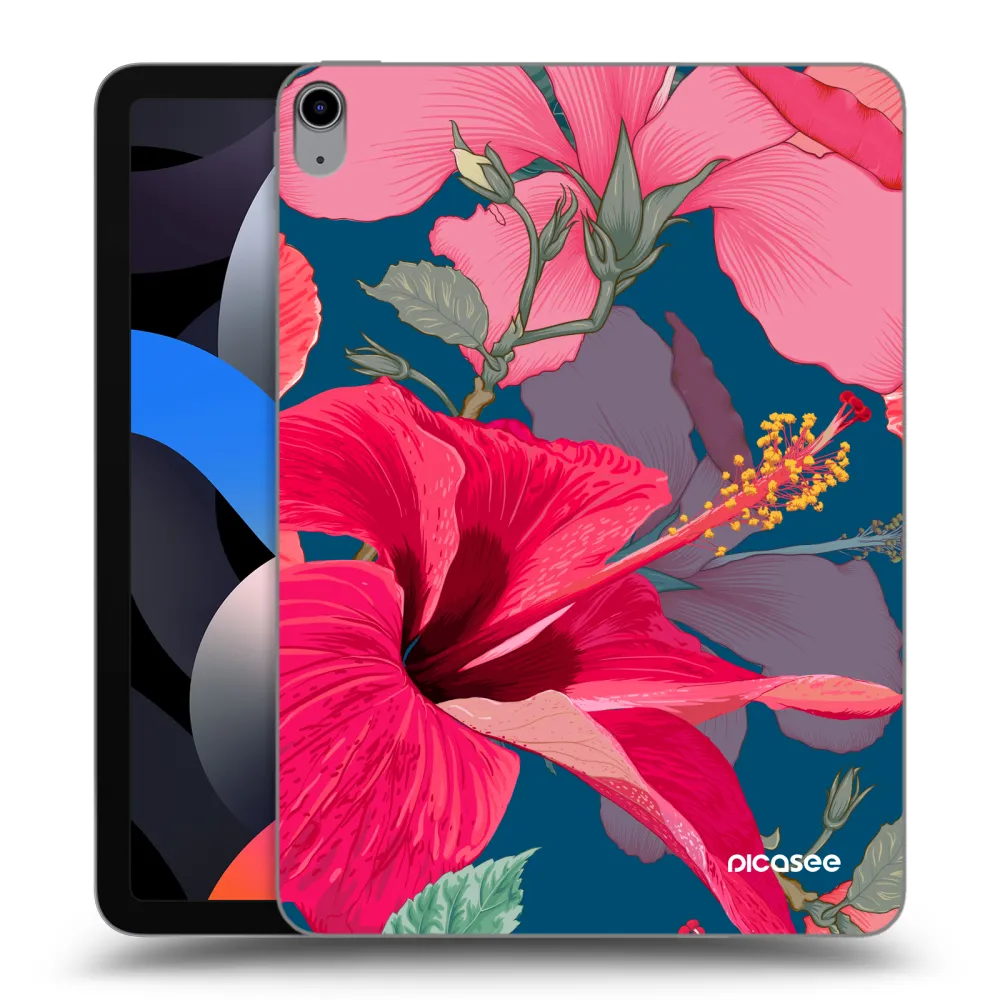 Picasee silikonska prozirna maskica za Apple iPad Air 4 10.9" 2020 - Hibiscus