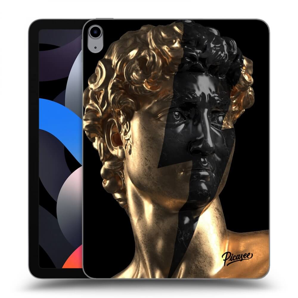 Picasee crna silikonska maskica za Apple iPad Air 4 10.9" 2020 - Wildfire - Gold