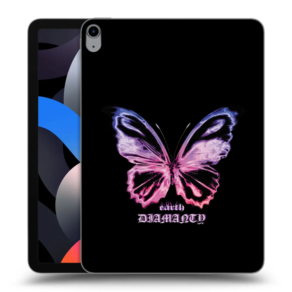 Picasee silikonska prozirna maskica za Apple iPad Air 4 10.9" 2020 - Diamanty Purple