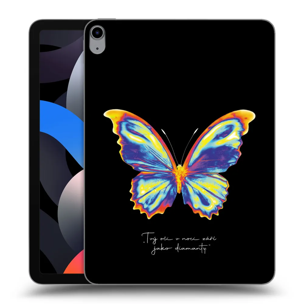 Picasee silikonska prozirna maskica za Apple iPad Air 4 10.9" 2020 - Diamanty Black