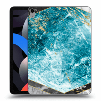 Picasee silikonska prozirna maskica za Apple iPad Air 4 10.9" 2020 - Blue geometry