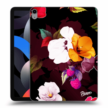 Picasee silikonska prozirna maskica za Apple iPad Air 4 10.9" 2020 - Flowers and Berries