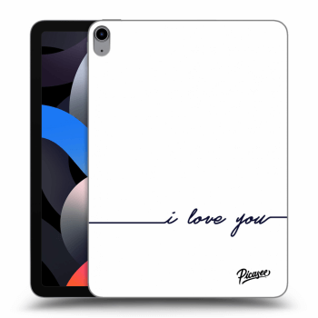 Picasee silikonska prozirna maskica za Apple iPad Air 4 10.9" 2020 - I love you