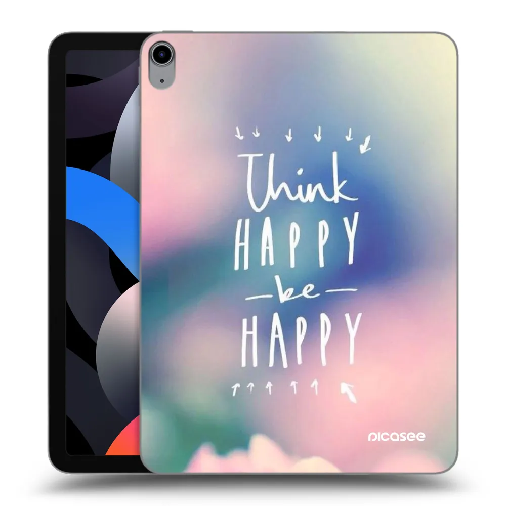 Picasee silikonska prozirna maskica za Apple iPad Air 4 10.9" 2020 - Think happy be happy