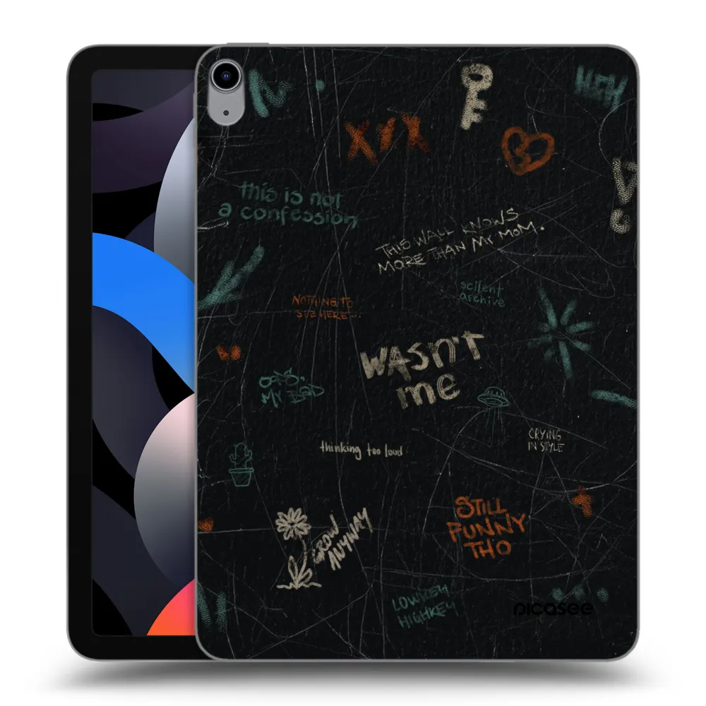 Picasee silikonska prozirna maskica za Apple iPad Air 4 10.9" 2020 - CONFESSION