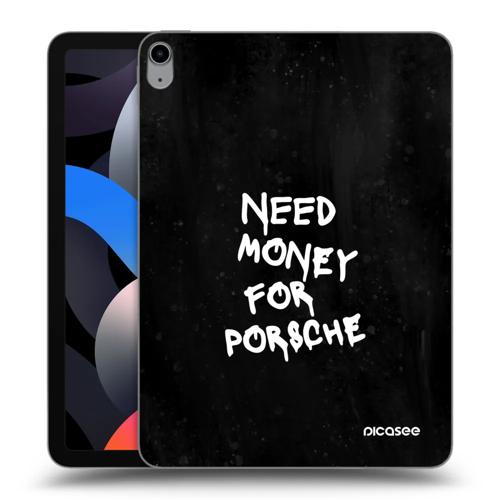 Picasee silikonska prozirna maskica za Apple iPad Air 4 10.9" 2020 - Black Dollar