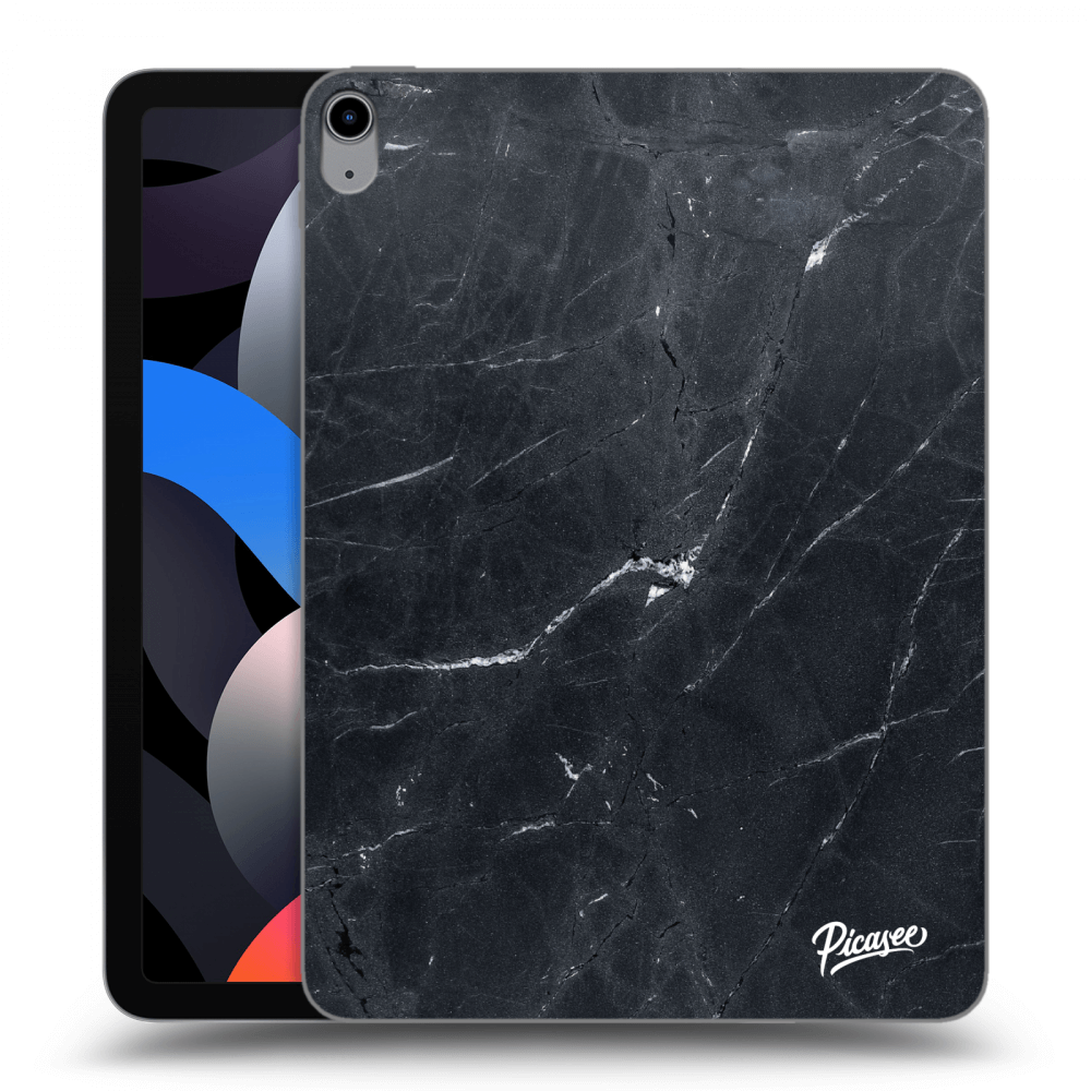 Picasee crna silikonska maskica za Apple iPad Air 4 10.9" 2020 - Black marble