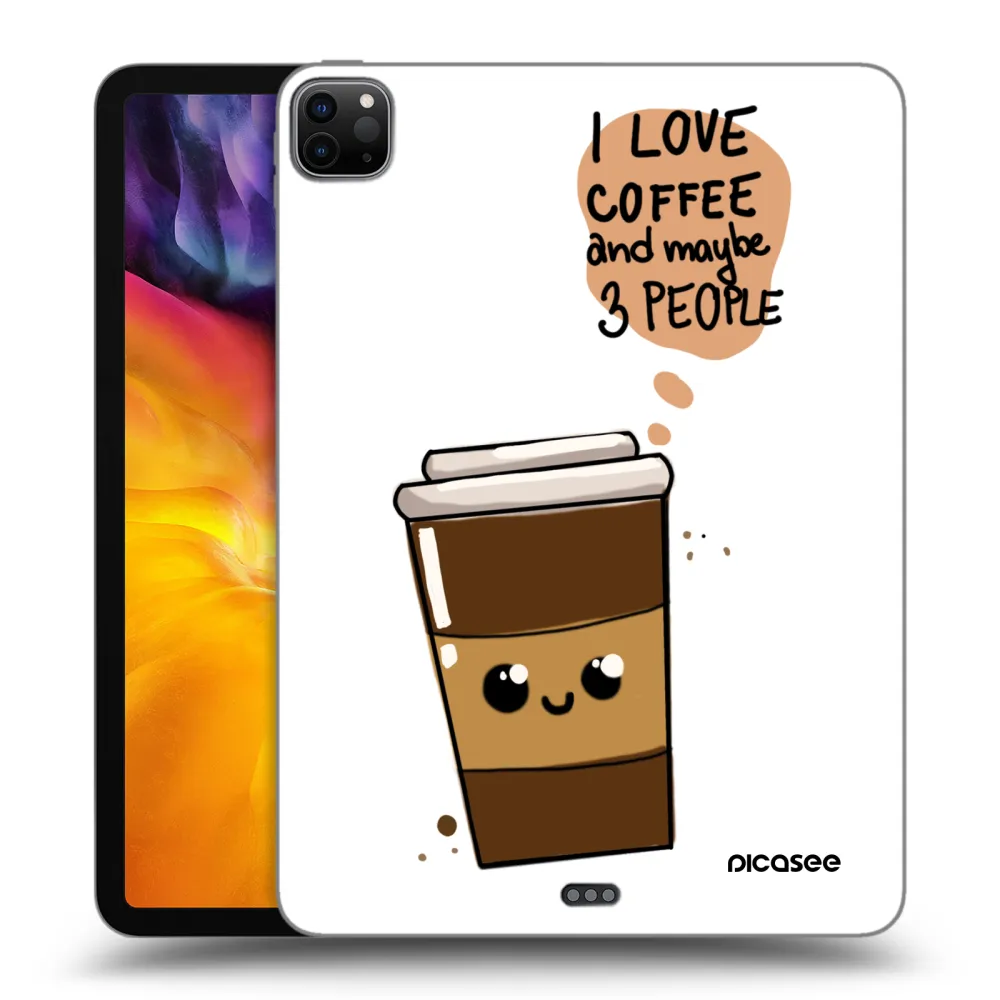 Picasee crna silikonska maskica za Apple iPad Pro 11" 2020 (2.gen) - Cute coffee