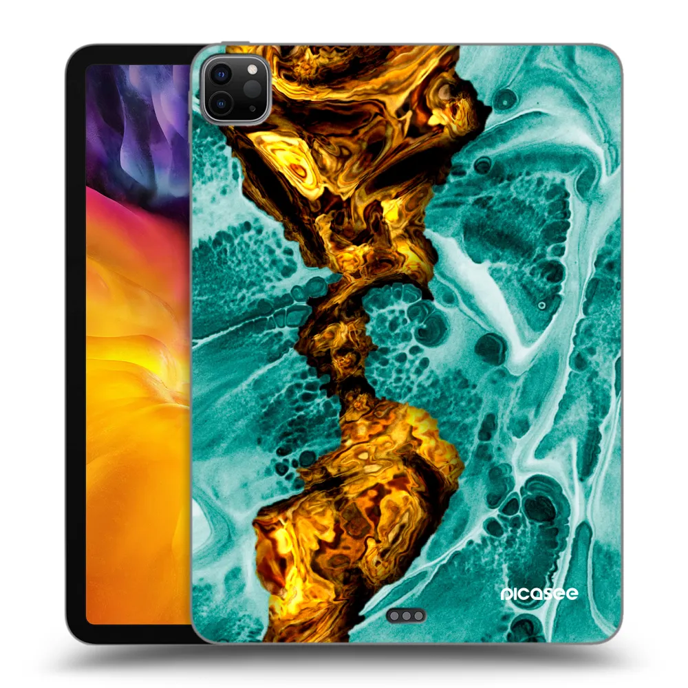 Picasee crna silikonska maskica za Apple iPad Pro 11" 2020 (2.gen) - Goldsky