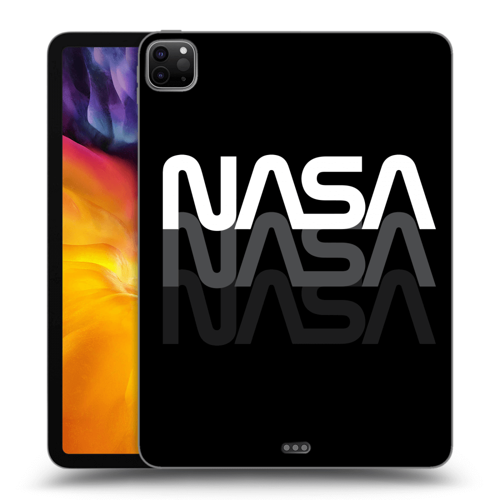 Picasee crna silikonska maskica za Apple iPad Pro 11" 2020 (2.gen) - NASA Triple