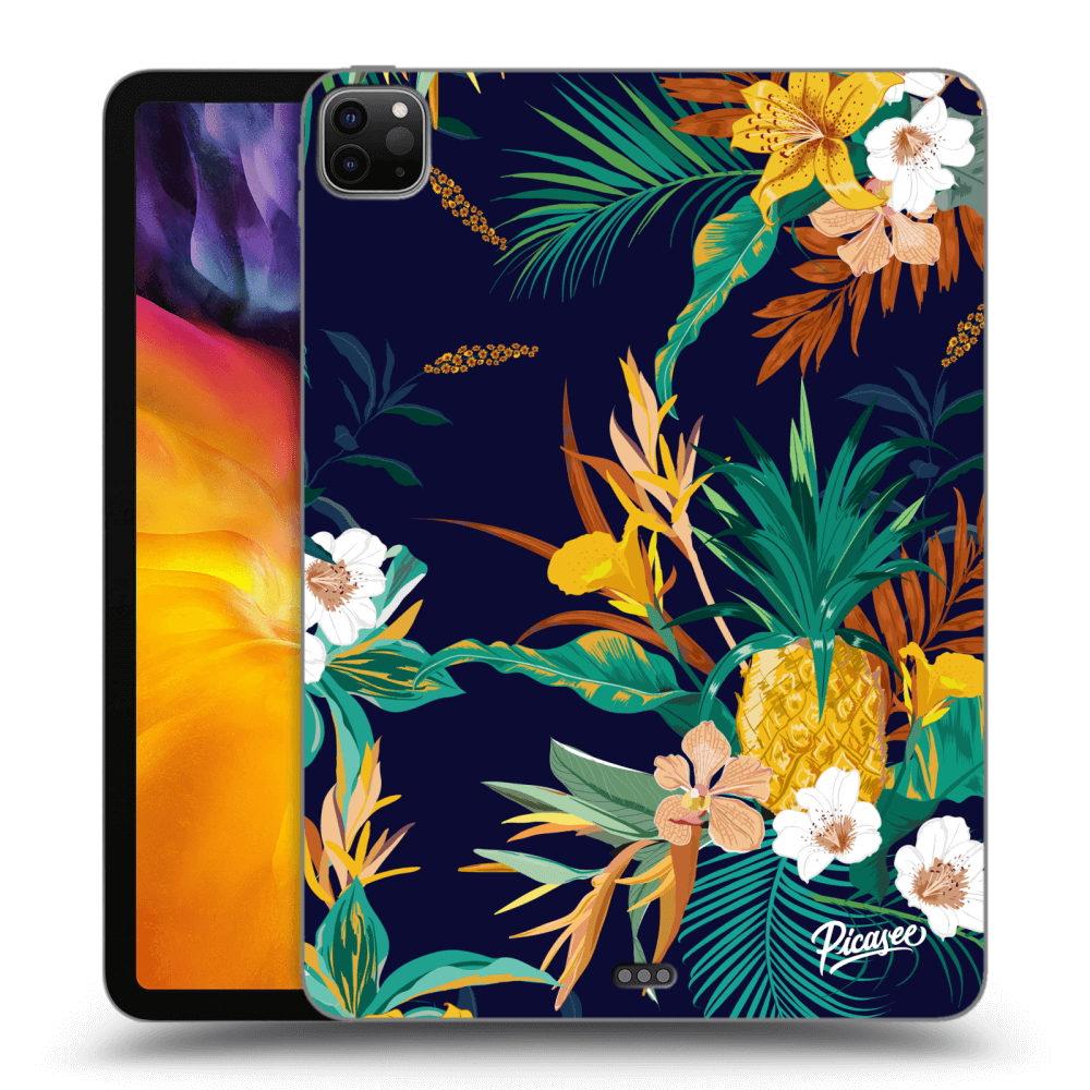 Picasee crna silikonska maskica za Apple iPad Pro 11" 2020 (2.gen) - Pineapple Color