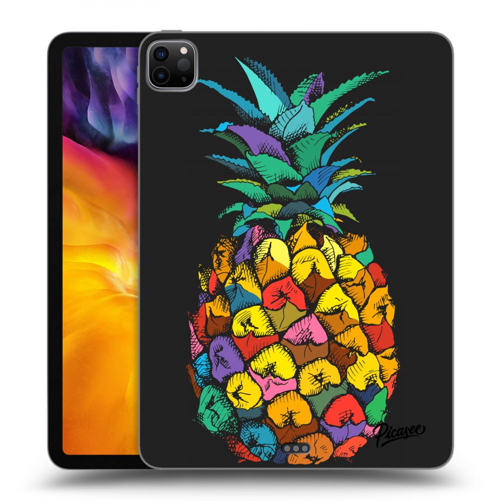 Picasee crna silikonska maskica za Apple iPad Pro 11" 2020 (2.gen) - Pineapple