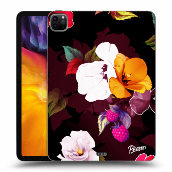 Picasee crna silikonska maskica za Apple iPad Pro 11" 2020 (2.gen) - Flowers and Berries